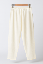 Womens Classic CreamWhite Straight Fit Trouser
